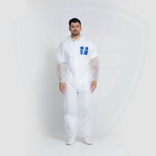 FC1050 أبيض كلاسيكي أبيض اللون القابل للتصرف المعطف من مادة البولي بروبيلين للتصنيع